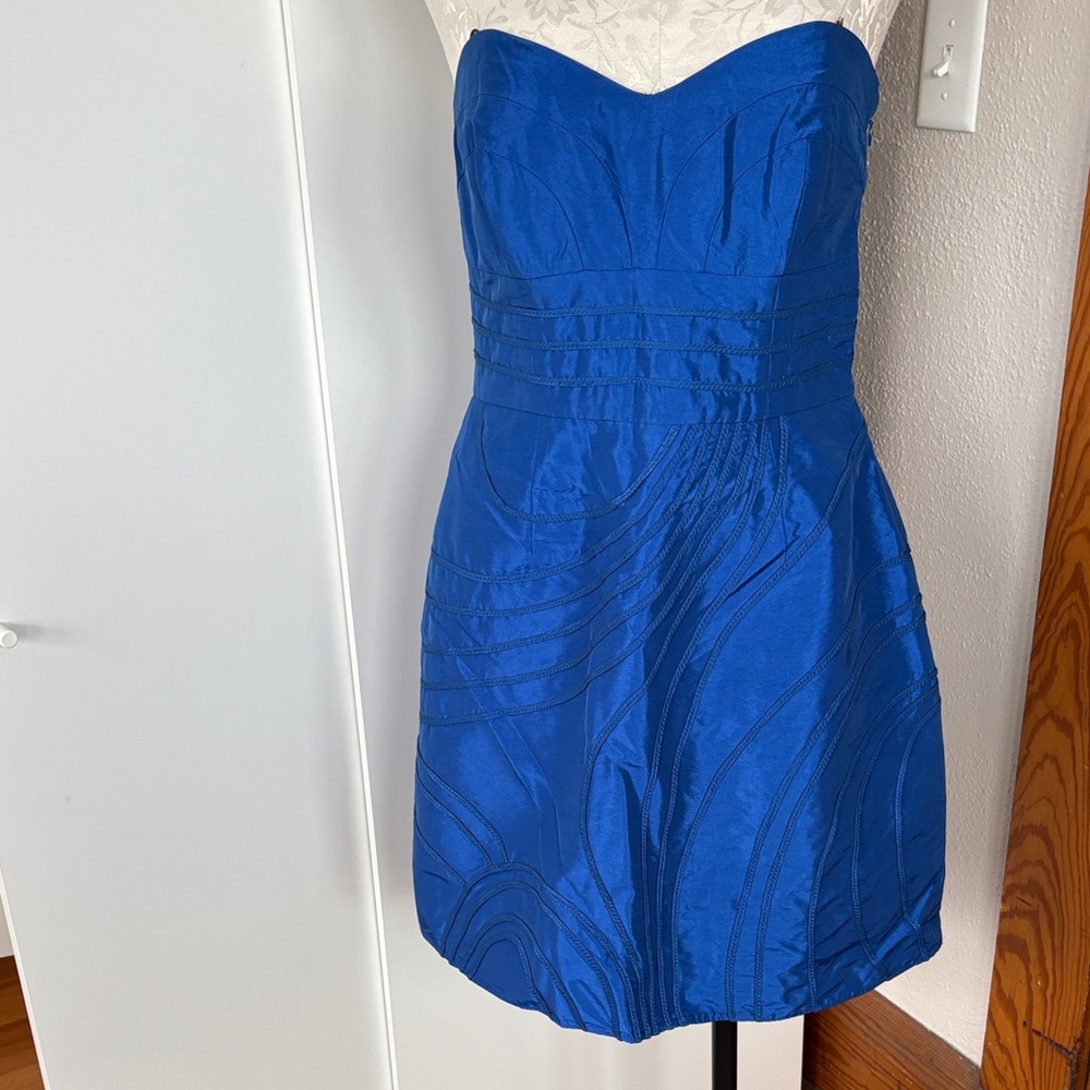 Laundry by Design Vibrant Blue Strapless Dress